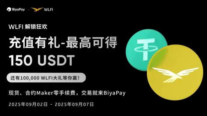 BiyaPay上线WLFI/USD交易对并推出现货交易奖励活动